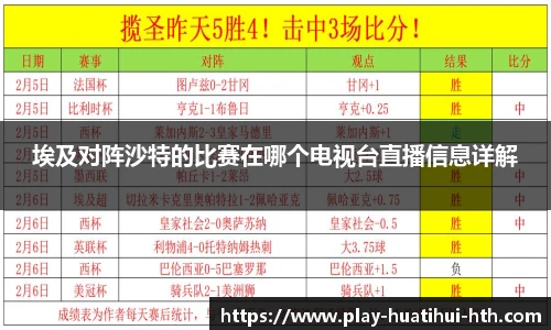 埃及对阵沙特的比赛在哪个电视台直播信息详解